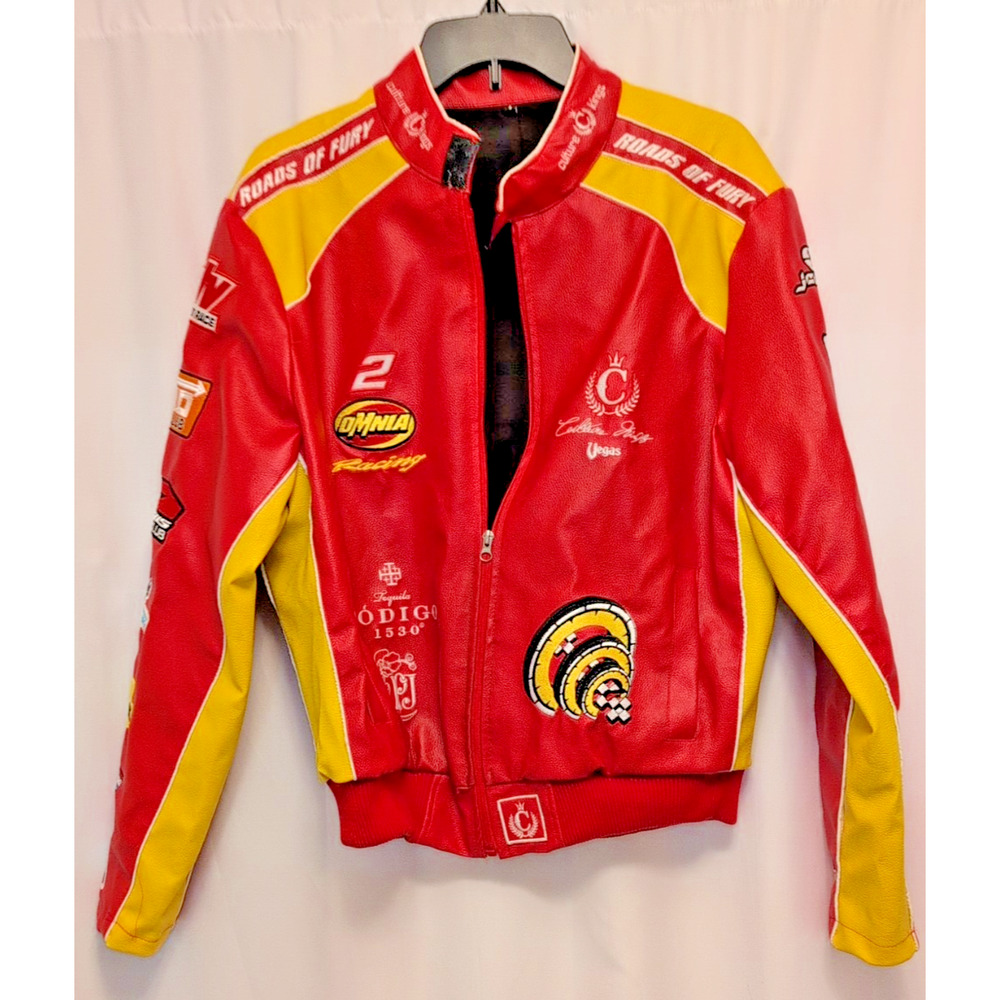 Culture Kings S Las Vegas Red Yellow Nascar/Nightclub Style Coat UNIQUE!!! cool!